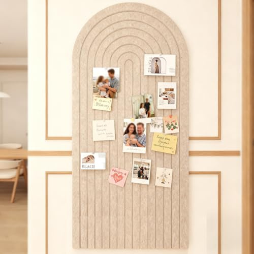 Tableau photo pliable autocollant - 60 x 120 cm - Bords ronds - Tableau d'affichage décoratif pour chambre d'enfant - 0,9 cm d'épaisseur - Tableau mémo - Décoration murale pour l'école, la maison, le