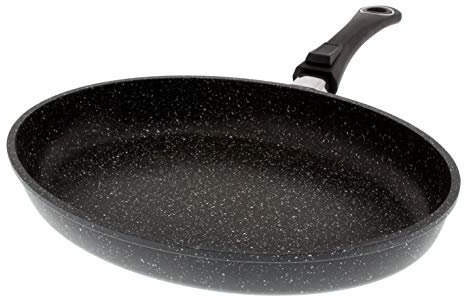 Pradel Excellence 52805M Fischpfanne, Steinoptik, aus Aluminiumguss, mit abnehmbarem Griff
