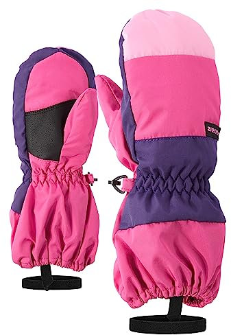 Ziener Unisex – Babys LIWI Skihandschuhe für Kinder, pop pink, 110