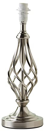 Lighting Supermarket Queenswood Classic Table Lamp Base Only - Silver Chrome
