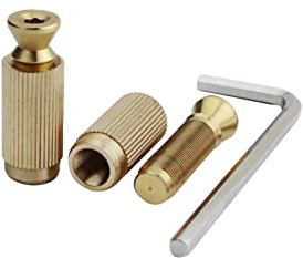 Guyker Tremolo Bridge Studs & Anchors Bridge Posts, Mounting Bolt Screw Inserts Compatible with GE1996T / 510TS Tremolo System Bridge - gold