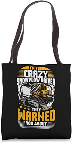 Snow Plow Tractor Machine Truck Shovel Driver Snowplough Tote Bag