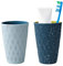 Yemiany bicchiere porta spazzolino, 2 pezzi bicchieri plastica rigida, Bicchieri Porta Spazzolini, 450ml/15.8oz robusto e resistente alla caduta, adatto ad adulti, ragazzi e bambini (8×12×5 cm)