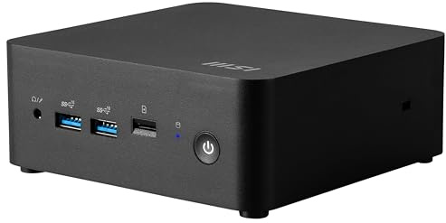 MSI Cubi NUC 1M Intel Core 3 100U (14th Gen) Barebone, NUC, SFF, Mini Computer, HTPC, (NO RAM, NO Storage, NO OS), Intel Graphics/DDR5/Dual ThunderBolt 4/Dual HDMI/Dual LAN/WiFi 6E/BT 5.3/VESA