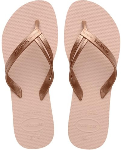 Havaianas - Elegance, Stylish, Durable, and Comfortable Flip-Flops, with Stylish Straps and Non-Slip Sole, Women 6/7 UK