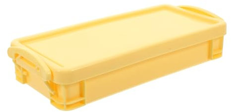 SHOWERORO Plastic Long Pencil Box Marker Container Crayon Storage Bulk Pencil Boxes