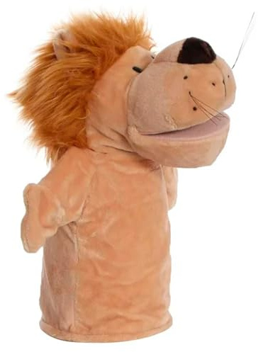 CABLEPELADO - Marionnette Lion - Poupée à main en peluche 25 cm | Jouet éducatif non toxique pour enfants et adultes | Écologique, douce et renforcée | encourage le jeu imaginatif