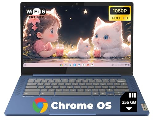Lenovo IdeaPad Slim 3 Chromebook for Business- w/256GB Micro SD Card, 14'' Full HD Display, 8-Core MediaTek Kompanio 520 CPU, Wi-Fi 6, 720p Webcam, Chrome OS(4GB RAM | 64GB eMMC)