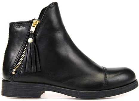 Geox Fille Jr Agata C Bottines, Black, 37 EU