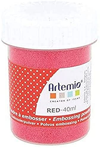 Artemio - Polvo para Repujado (40 ml), Color Rojo