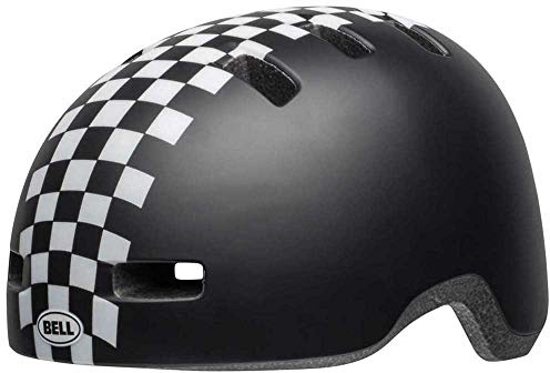 BELL Unisex Jugend Lil Ripper Fahrradhelme, Mat Black/White Checkers, Einheitsgröße