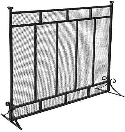 Pare-étincelles Grille verticale de foyer décoratif de foyer de foyer 99 * 30.5 * 79cm meubles à la maison Panneau protection cheminée