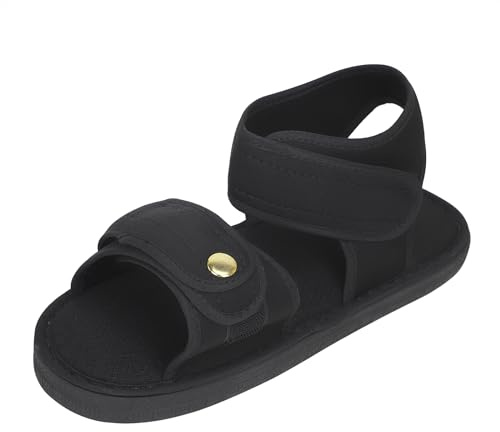 Post Op Shoe Open Toe Plaster Cast Shoe Foot Fracture Surgical Support Brace Adjustable Walking Boot Surgery Recovery Fractured Foot Gypsum Protection Broken Toe Rehabilitation Healing Slipper Sandal