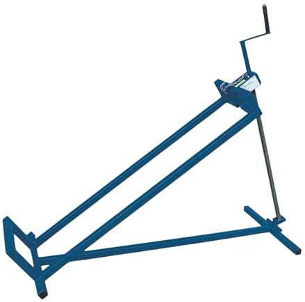 DIVID® Hebevorrichtung Reinigungshilfe für Aufsitzrasenmäher, Traktor Heber bis zu 400Kg, 35 Grad Neigung, Rasentraktorheber, Hebebühne (Blau)