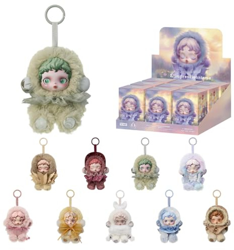 POP MART SKULLPANDA L’impressionnisme Series Plush Pendant 9PC
