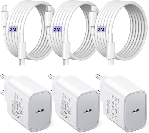 3-pack USB C-laddare 25W, snabbladdare PD3.0 USB C-kontakt för mobiltelefon Strömförsörjning väggladdare Kompatibel med iPhone 15/13/12/11 Pro/15 Pro Max/Galaxy/S24/S23/S22/S21/mobiltelefoner/surfpla