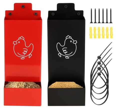 Distributore di cibo per polli – Distributore di nutrienti – Trogstallo automatico per interni ed esterni Ranch Piccole fattorie cortili pascolo