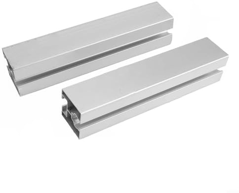 Lot de 2 supports de montage pour panneau solaire, rail de guidage en alliage d'aluminium, 40 x 40 mm, longueur 350 mm pour balustrades de balcon et toits plats