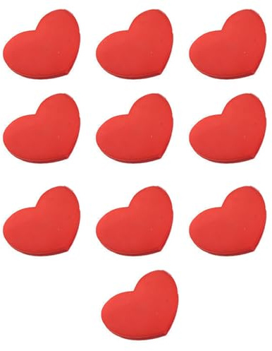 Hangsu 10 amortiguadores de vibraciones de tenis de silicona, amortiguadores de raqueta en forma de corazón, amortiguadores de vibraciones, accesorios