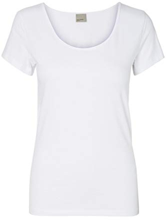 Vero Moda Womens Vmmaxi My Soft U-neck Noos T-Shirt, Weiß Bright White, M UK