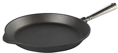 SKEPPSHULT Bratpfanne 18 cm. Edelstahlgriff. Auf Allen Herdarten, Ofen, Grill & offenem Feuer einsetzbar