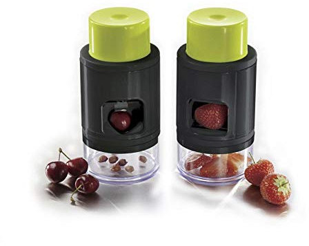 IBILI 793300 Dénoyauteur de Cerises Coupe-Fraises Plastique/INOX