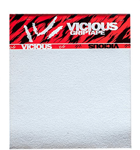 Vicious Rayne Longboards GripTape Lot de 4 grips pour longboard/skateboard Grain épais Transparent 101,6 x 27,9 cm