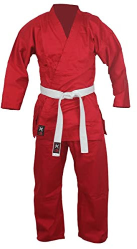 budodrake Karateanzug rot, Mischgewebe (120)
