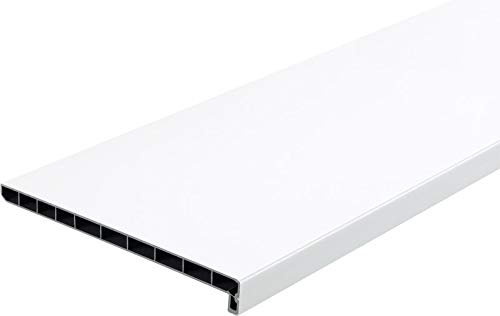 Lignodur Topline LD36 Innenfensterbank weiß 100 mm Ausladung inkl. Seitenabschlüsse Fensterbank … (600 mm)