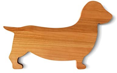 Side by Side Servierbrett Dackel Kirsche