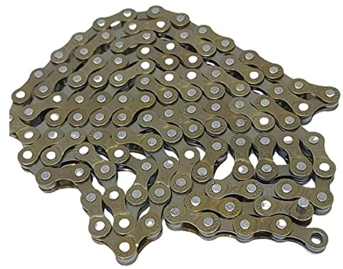 Laxzo ® Bike Chain,Single-Speed Speed Bicycle Chain 1/2 x 3/32 Inch 116 Links ​​Steel High Strength Bike Derailleur Chain 5/6/7/8 Speed For Road Mountain Bicycle