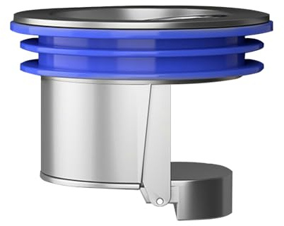 1 pz Cuscinetto di riflusso per doccia a pavimento, valvola di scarico nucleo fogna, tappo antiriflusso a pavimento per scarico dell'acqua a pavimento (placcatura argento)