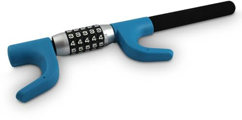 Bituxx Universal Lenkradkralle Lenkradschloss Diebstahlsicherung Radschloss mit Zahlencode Zahlenschloss für Auto