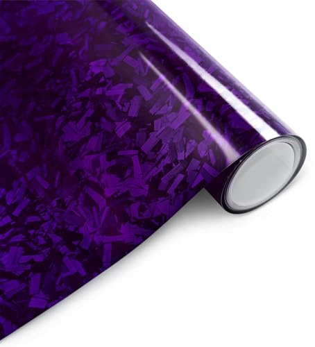 Arespark Purple Forged Carbon Fiber Vinyl Wrap, 1ft x 5ft, Car, Motorcycle