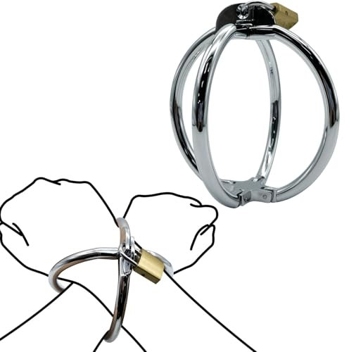 Handschellen für Sexspiele BDSM Fesseln Bondage Set Handcuffs mit Querverbindungen Selfbondage Handfesseln Sex für Bondage Handcuffs for Intime Sex Handschellen fürs Bett Fesseln für Frau Sex