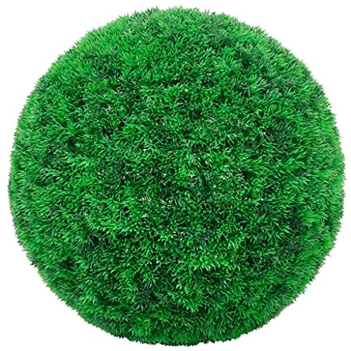 Generico Sfere di Bosso Artificiale 2 pz 35 cm,Verde,1.8kg,315480