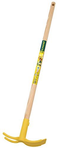 Leborgne Serfouette panne et fourche pour enfant, Longueur du manche 70 cm, Tête en plastique/Manche en bois PEFC, Couleur aléatoire (Jaune ou Rouge)