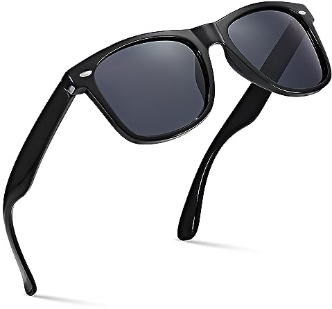 Retro Rewind Polarized Sunglasses for Men and Women - UV Protection Classic Mens Womens Sun Glasses - Cool Vintage 80s Shades