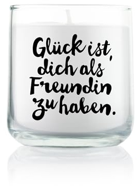 Feel Good Candle | Duftkerze im Glas | Windlicht | Kerze als Geschenk und zur Dekoration (Coconut - Vanille, Glück)