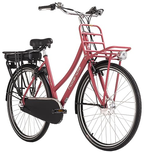 Adore E-Citybike Damen Hollandia Carry on 28'' E-Bike rot 250 Watt Li-Ion 36V/13 Ah 3 Gänge