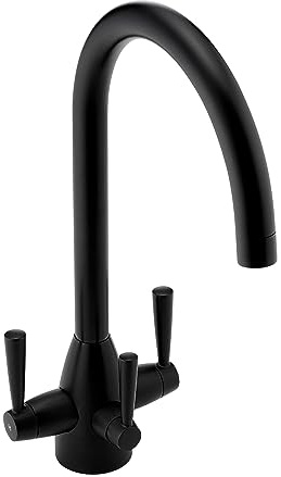 ENKI, Icon, KT128, Modern Filter Tap, Drinking Kitchen Taps, Kitchen Sink Mixer Tap, Black