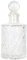 Magic Season Dekorative Glasflasche – 150 ml Rhombus-Muster Runde Flasche (1 Set mit Glasstopfen)
