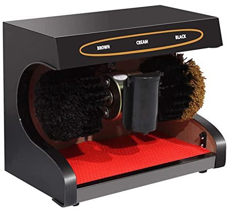SUYUDD Macchina per Pulire Le Scarpe Automatica per lucidare Le Scarpe, Macchina per lucidare Le Scarpe elettrica con Spazzola per Scarpe, induzione Automatica, Adatta per la casa