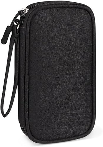 HSAJS Bolsa Rectangular Organizadora Cables Electrónicos Portátil Estuche Almacenamiento Accesorios Digitales Cremallera Resistente Compacta