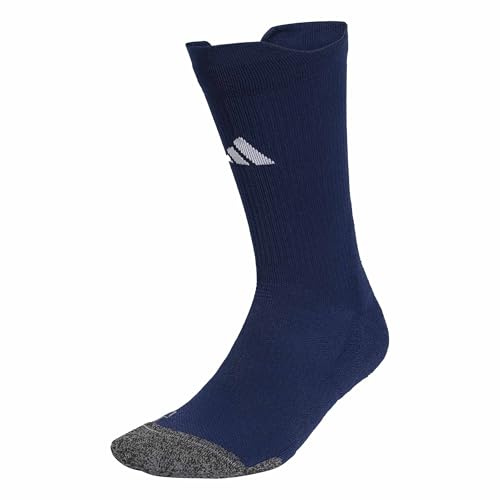adidas Unisex Football Cushioned Performance Crew Socks, TENABL/WHITE, 8.5-10