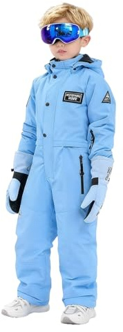 Generisch Schneeanzug Kinder Skianzug Jungen Skianzug Thermo Skioverall Winter Warm Schneeoverall Winddicht Winteranzug Mit Abnehmbarer Matschanzug Outdoor Softshellanzug