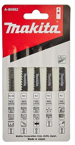 Makita A-86882 Assortiment de lame de scie sauteuse – Multicolore