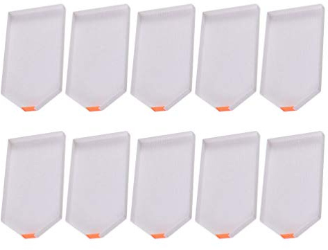 EXCEART Diamond Art Sorting Trays 10-Pack Large Rhinestone Bead Organizer Trays 6.10X3.43 Inch Plastic Trays for DIY Crafts with Smooth Surface and Easy Pouring Design