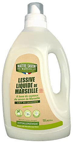 Maître savon de Marseille - Lessive liquide au savon de Marseille - ECOCERT 1,5L