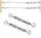 Plstod 2 Stück Spannschloss M8 Verstellbare Spannschloss Edelstahl 304 Seilspanner mit Haken und Ösen, Drahtspanner für Sonnensegel, Seil, Gartendraht, oder Wäscheleine zu Spannen